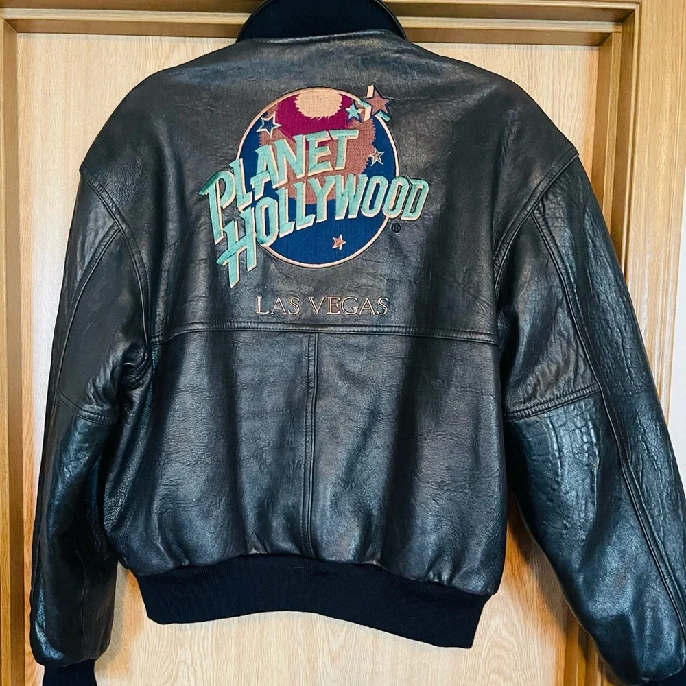 Planet Hollywood レザージャケット　リバーシブル PLANET HOLLYWOOD LONDON REVERSIBLE LEATHER JACKET Extra Large | eBay